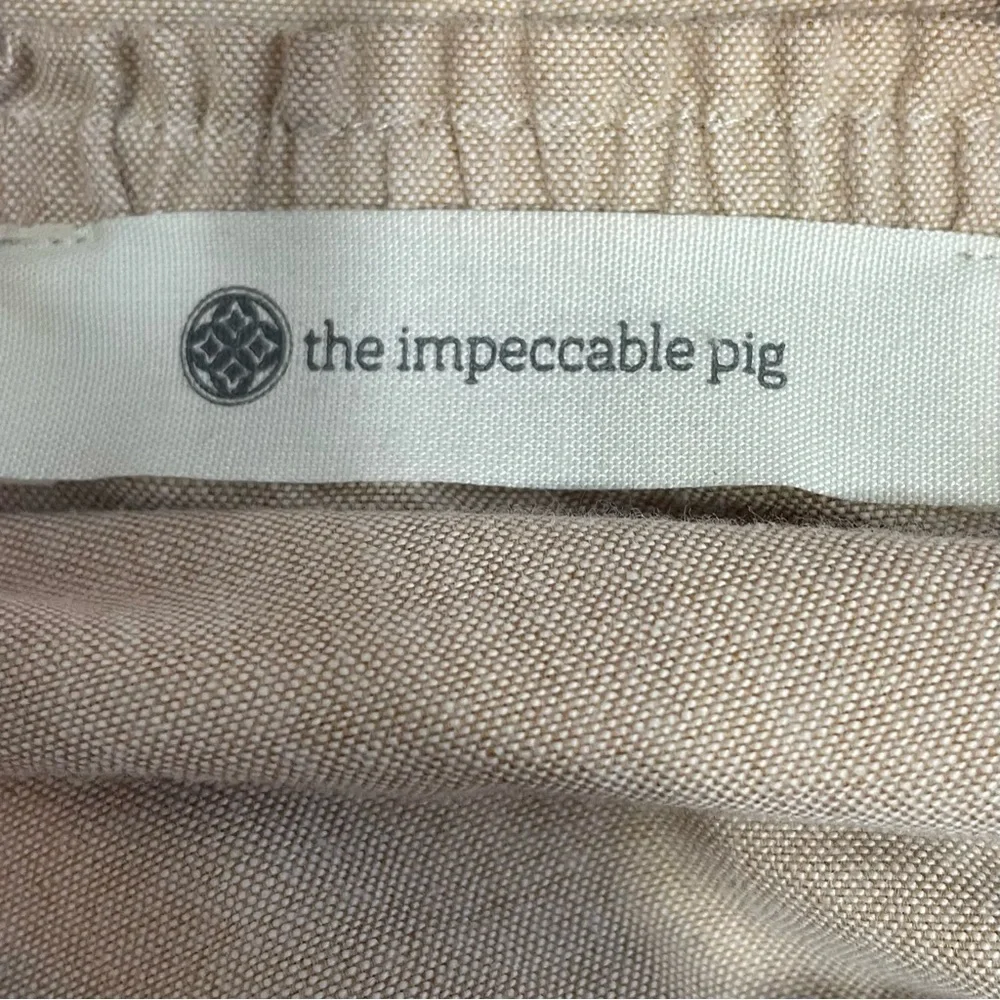 The Impeccable Pig Embroidery Top Off Shoulder Dress Tunic Long Sleeve Size M